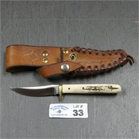 Signed Custom Made Knife & Sheath