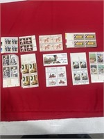Unposted Stamps - train book, season greeting,
