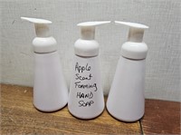 NEW 3 Bottles APPLE Scent Foaming Hand Soaps