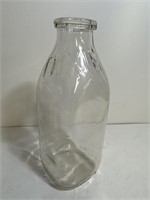 Vintage 1 quart Dixie glass milk jug