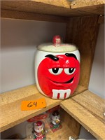 Vintage NOS Unused M&M Cookie Jar