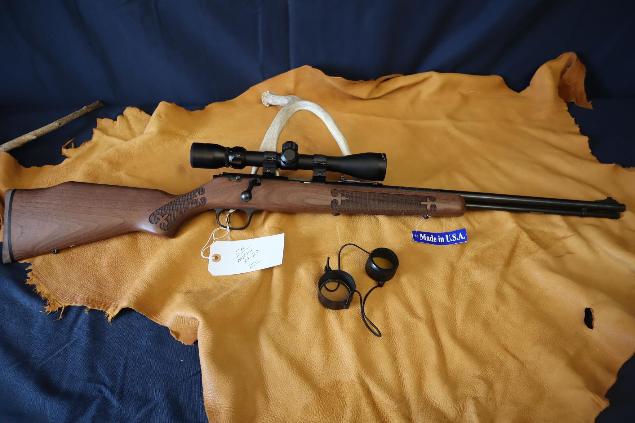 Marlin XT-22, 22 cal w/Tasco scope, Microgroove bb