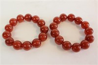 Two Red Beads Bracelet