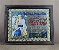 1970s Coca-Cola Mirror Advertising Sign