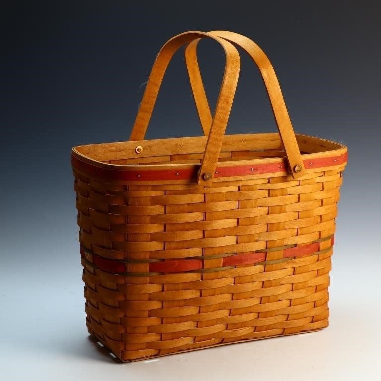 Large Longaberger Basket magazine rack