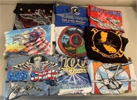 W - LOT OF 9 GRAPHIC TEES VAR SIZES (Q52)