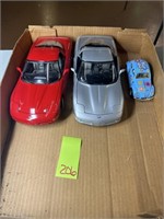 3 Die Cast Cars