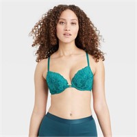 Women's Racerback Lace Push-up Bra - Auden™ Blue