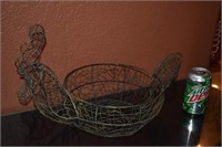Egg Basket Made from Chicken Wire