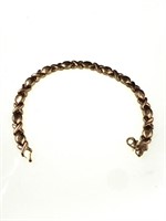 10K Gold XO Link Bracelet