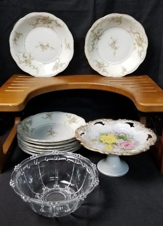 Haviland Rosalinde- (8) 7.5in Bowls  7in