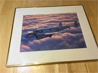18x13 inches framed airplane photograph