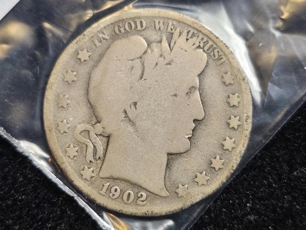 1902S Barber/Liberty Head Half Dollar
