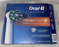 10pk Oral-B Cross Action Brush Heads