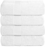 $46 4 Pack Bath Towel Set 27x54