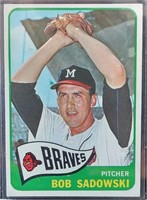 1965 Topps Bob Sadowski #156 Milwaukee Braves