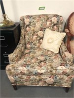 Upholstered Floral Chair