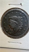 1835 Large Cent "Coronet" type series