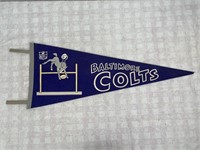 Vtg BALTIMORE COLTS NFL Pennant