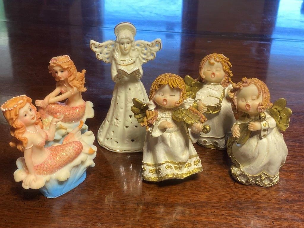 Angel & Mermaid Figurines