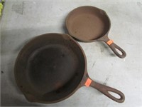 2-- CAST IRON SKILLETS