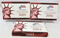 2004, ’05, ’06 Silver Proof Sets