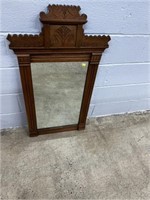 Vtg. Eastlake Victorian Hanging Mirror