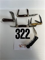 4 blade US Boker, 3 blade stag Cutmaster,