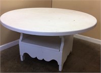 VINTAGE COTTAGE STYLE COFFEE TABLE FLIP TOP BENCH