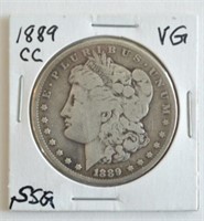 Scarce 1889-CC Morgan Silver Dollar