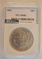 1887 PCI MS 66 Morgan Dollar