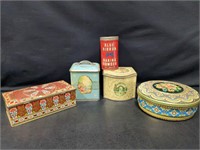 Vintage tins