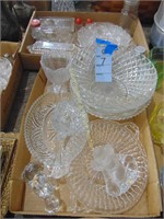 2 FLATS OF CLEAR PATTERN GLASS