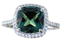 Cushion Cut 3.56 ct Color Change Pariaba Ring