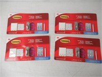 (4) 3M Command Hook And Strips Set (6 Medium