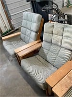 2 Wooden Porch  Chairs