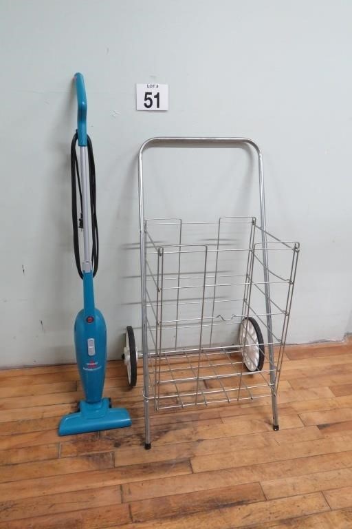 Laundry Cart & Bissel Feather Weight
