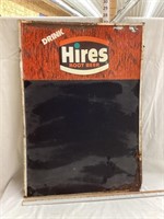 Vintage Hires Root Beer Metal Sign/Display Board,