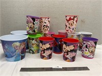Various Disney Characters Tubs & Cups