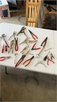 Tools: Group of Pliers & More