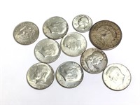 Group of 10 Silver Coins