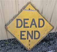 24" dead end sign