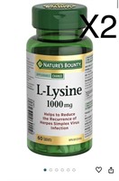 X2 Nature's Bounty L-Lysine Supplement, Helps
