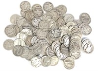 $10 Face Value 90% Silver Mercury Dimes