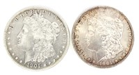 1901-S & 1901-O Morgan Silver Dollars