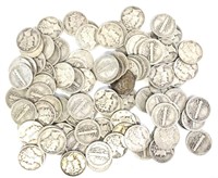 $10 Face Value 90% Silver Mercury Dimes