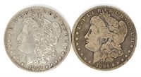 1892-O & 1894-O Morgan Silver Dollars