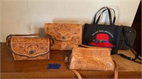 Leather purses, & others