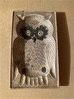 Ceramic owl ash tray