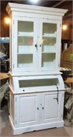 Desk with Bookcase Top. 84"x19"x38"